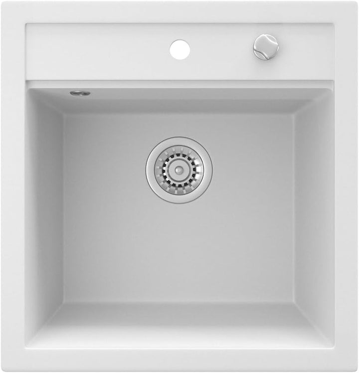 Bergström Spülbecken "Tesa", Weiss, 50 x 49 cm 490x500mm Weiss, 490x500mm Weiss