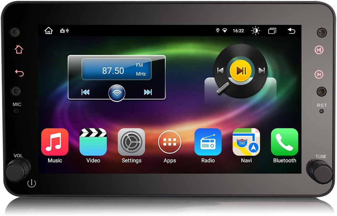 Erisin 7 Zoll Android 14 Autoradio mit CD Player Für Alfa Romeo Mito 2008-2019 GPS Navigation mit Bl