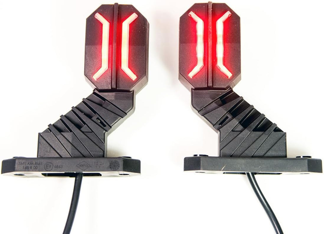 2 x LED Gummi Begrenzungsleuchte Seitenleuchte modern 12V 24V mit E-Prüfzeichen Positionsleuchte Aut