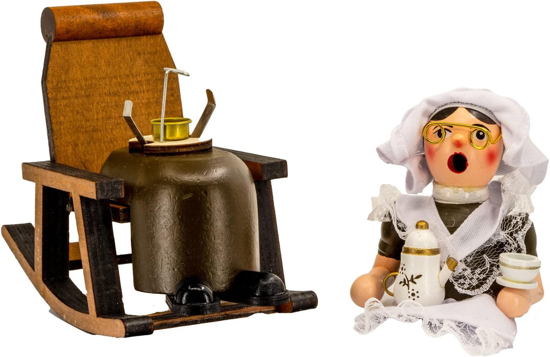 Kaladia - Räuchermännchen/Räucherfigur aus Holz - für Räucherkerzen Grösse M - Motiv: Räuchermännche