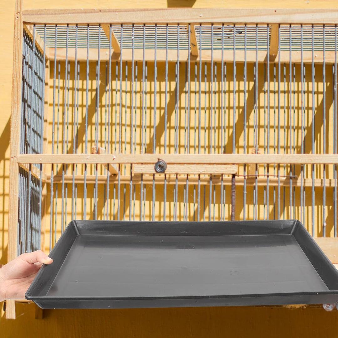 TOYANDONA 2 Stück Haustier Kotschale aus Verschleissfestem Kunststoff Formstabile Vogelkäfig Bodensc