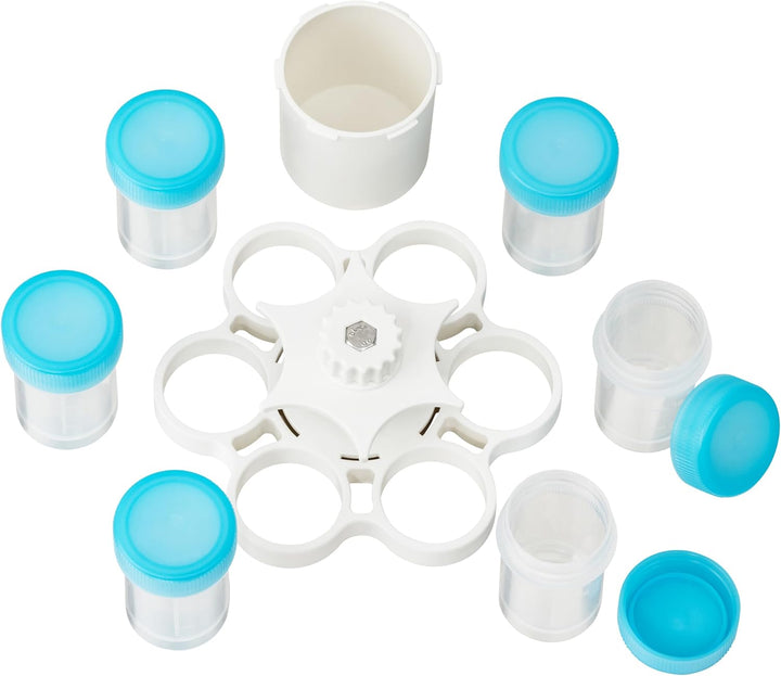 7 in 1 Gewürzstreuer Flower Mini Gewürzstreuer Deckel Gewürz-Organizer-Behälter-Spender-Set für Camp
