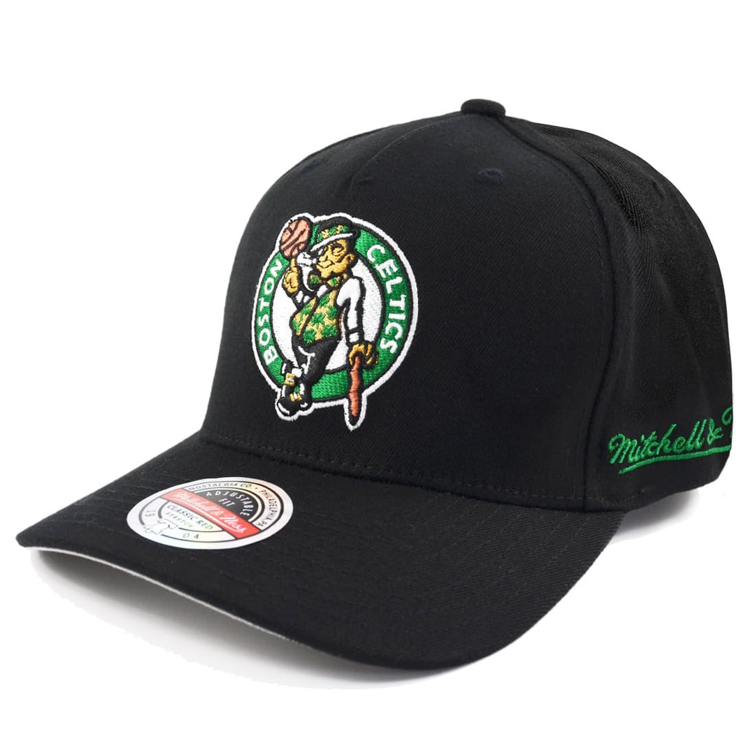 Mitchell & Ness NBA Snapback Cap Classic Red Curved Eazy Boston Celtics Black