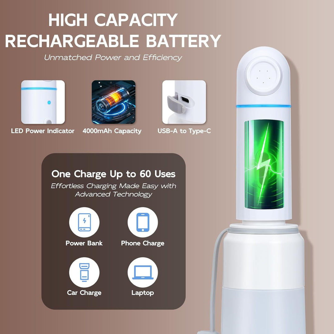Tragbares Bidet für Reisen, 350 ml, Elektrisch, IPX7 Wasserdicht, Wiederaufladbar, Handheld, Bidet,