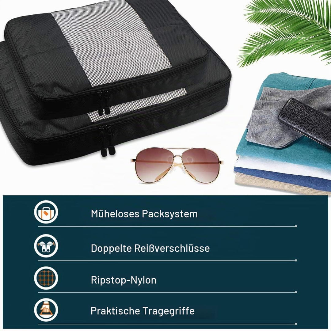 Kleidertaschen Kofferorganizer 6er Set, Netspower Reisen Organizer Tasche Packtaschen Reisegepäck Re