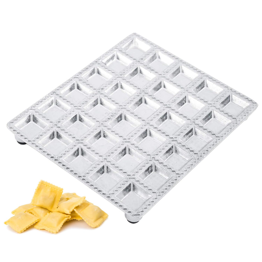 Ravioli Form aus Aluminiumlegierung 19,6×16,5 cm 30 Löcher Knödel Gebäckform Hersteller Ravioli Auss