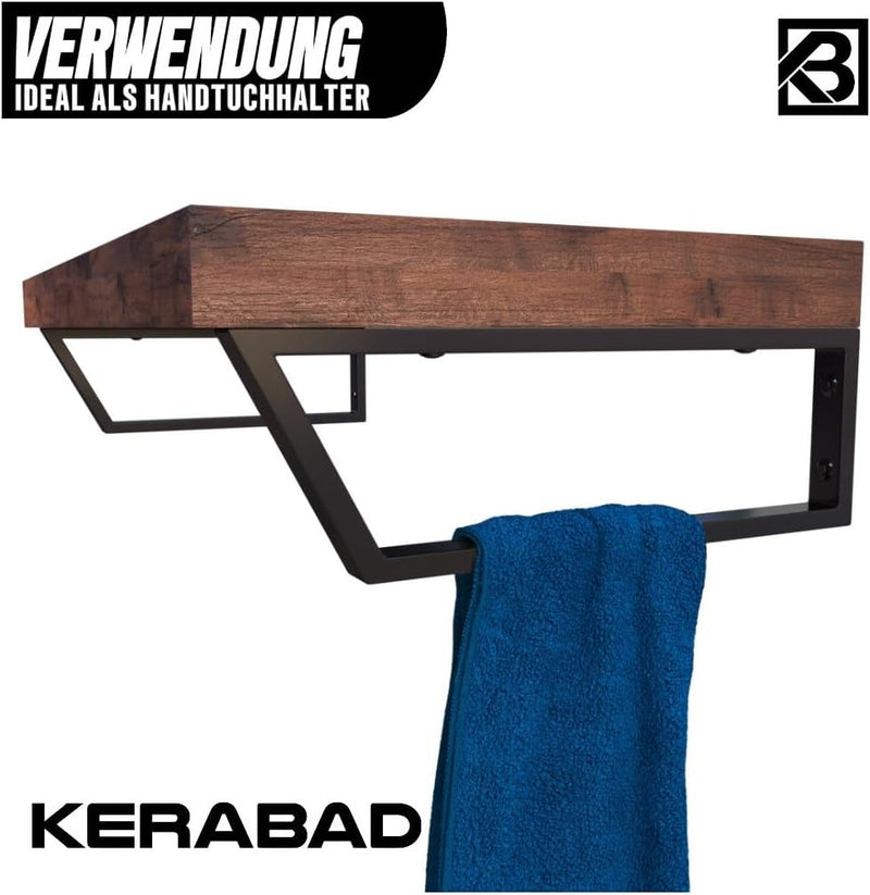 KERABAD 2 Stück Design Konsolenhalter Trapez für Waschtischplatte, Waschtischhalter, Regalhalter, We