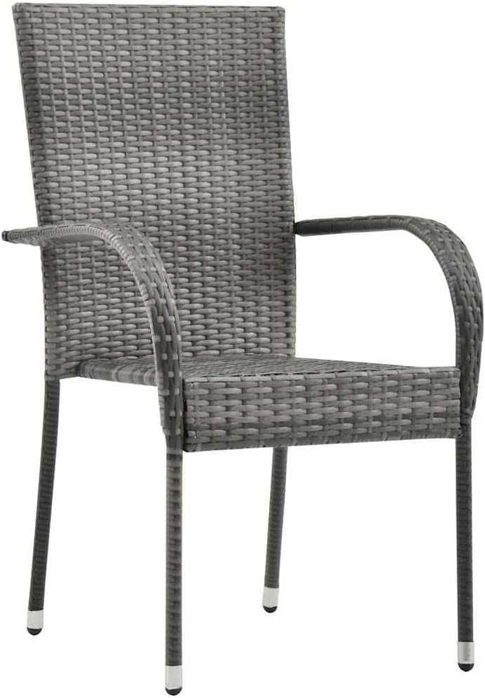 vidaXL 6X Gartenstuhl Stapelbar Gartensessel Stapelstuhl Essstuhl Stapelsessel Stuhl Sessel Stühle G