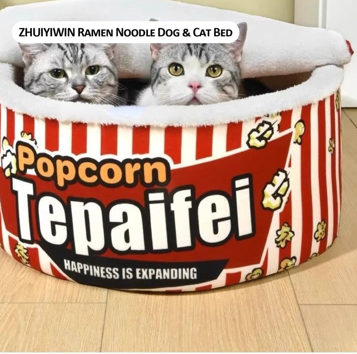 Katzenhöhle, Katzenbetten, Kuschelhöhle für Kätzchen, Bequemer Schlafplatz für Katzen Welpen, Plüsch