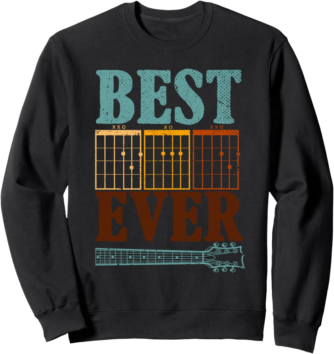 Bester Papa aller Zeiten Musiker Gitarrist Vatertag Gitarre Sweatshirt