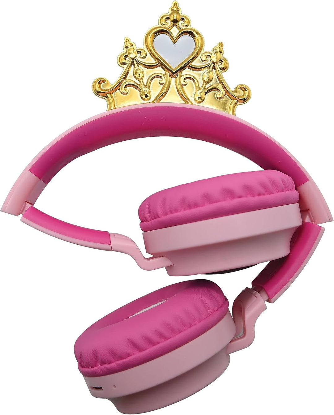 Lexibook, Disney Prinzessin, Kabellose und kabelgebundene 2-in-1-Kopfhörer mit Prinzessinnenkrone, h