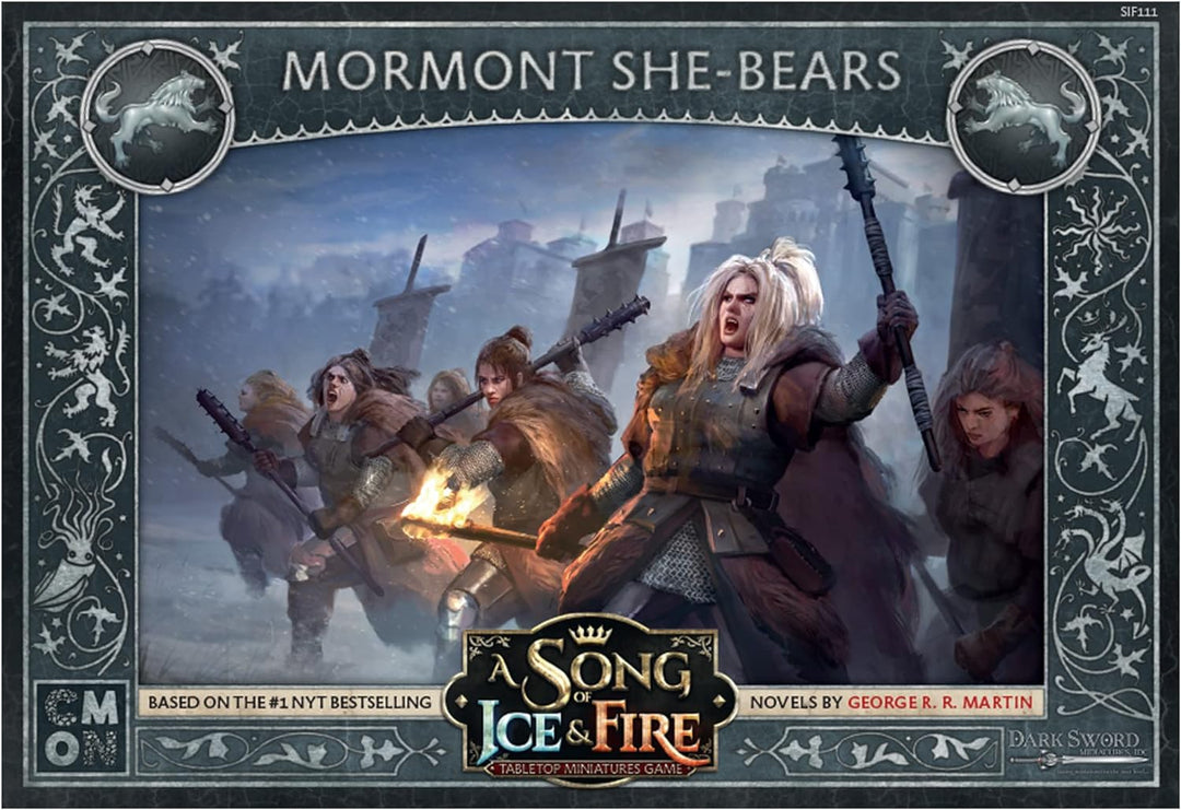 CMON A Song of Ice and Fire Table Top Miniatures Game - Mormont She-Bears, Miniature War Game, Ages