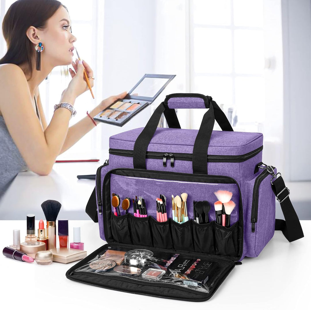 BAFASO Make Up Organizer Tasche, Kosmetik Aufbewahrung für Make Up, Grosse Kosmetiktasche für Make U