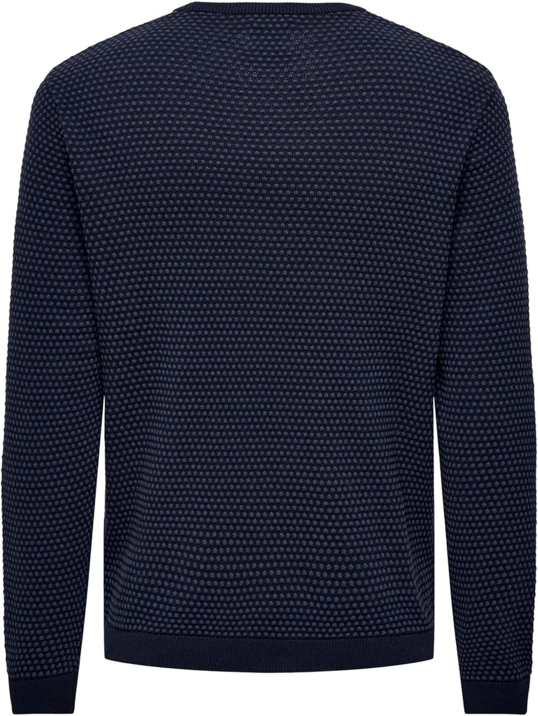 ONLY &amp; SONS Herren Strickpullover S Navy Blazer/Mood Indigo Dots, S Navy Blazer/Mood Indigo Dots