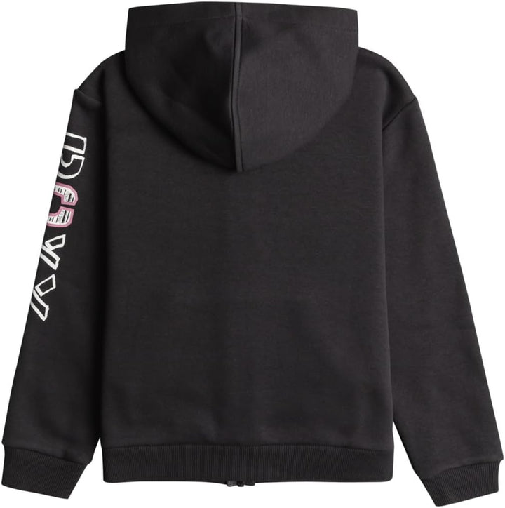 Roxy Mädchen Surf Feeling Zipped Brushed Sweatshirt 4 Jahre Phantom, 4 Jahre Phantom