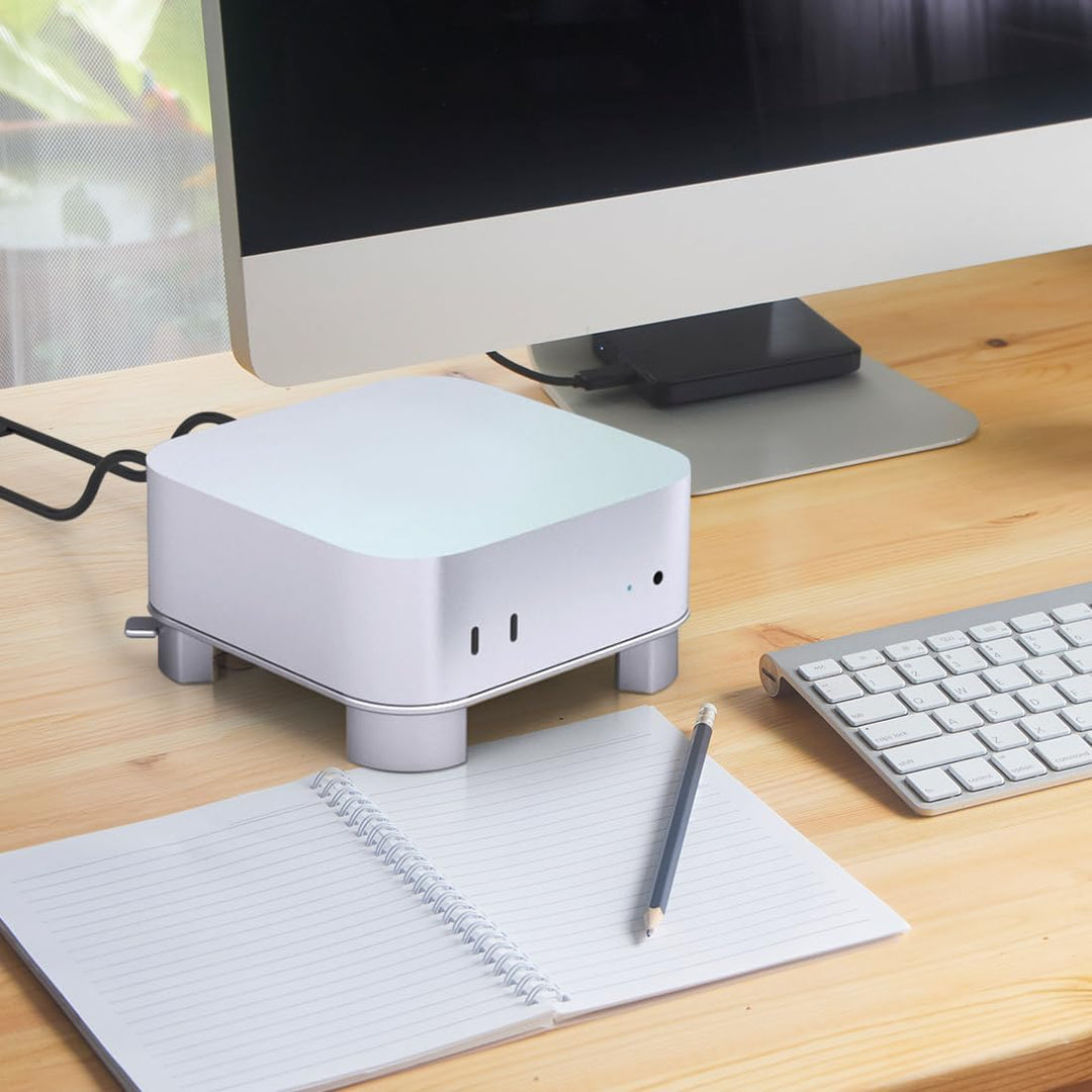 Aluminium Ständer für Mac mini M4/M4 Pro, Praktisch Gestalteter Schaltmechanismus, Belüftung Wärmeab