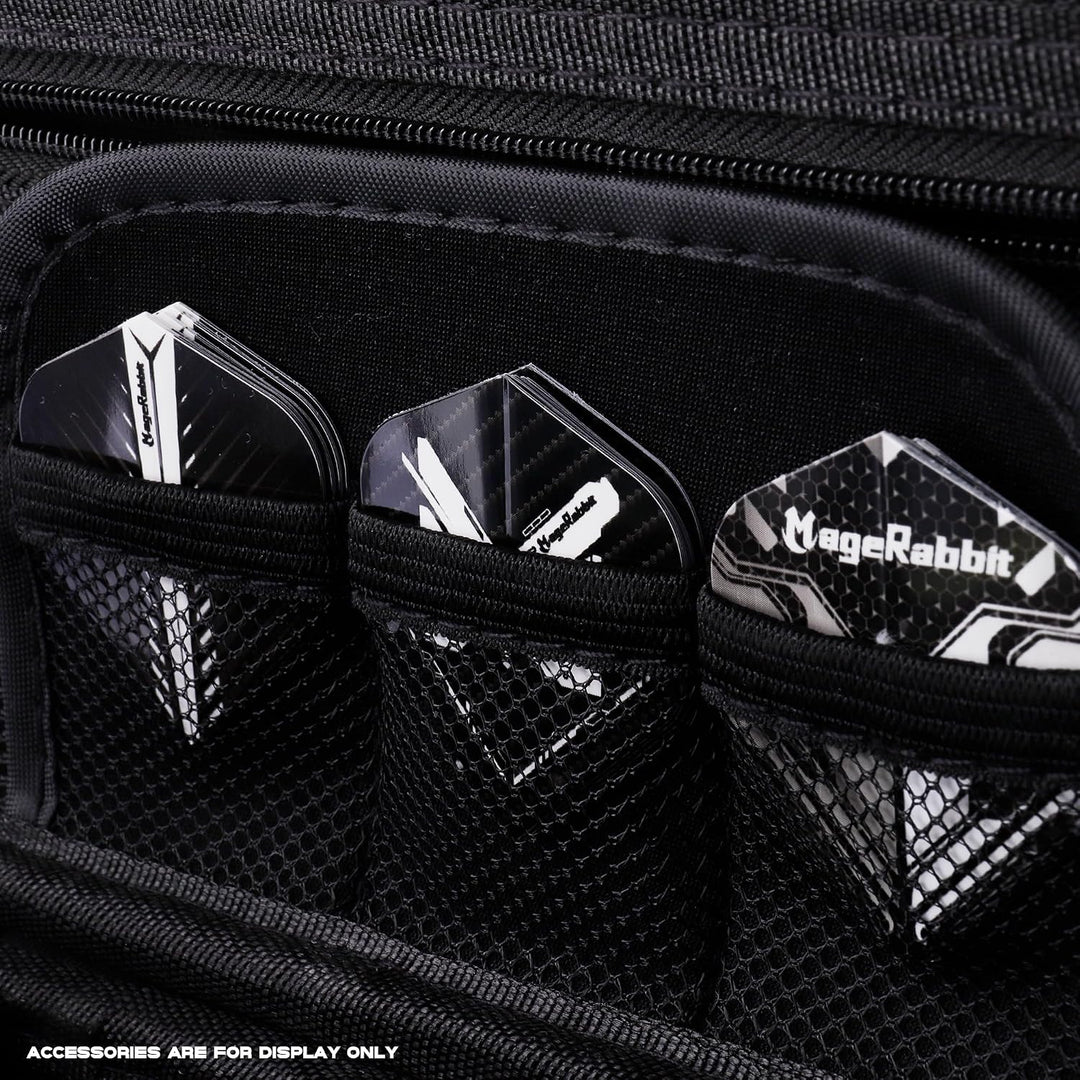 Darttasche für 6 Darts, Professionelles Dart Etui mit Aufbewahrung für Spitzen, Schäfte und Flights
