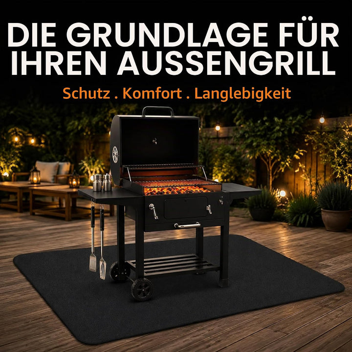 UBeesize Thickened 152x91cm unter Grill Matte für Outdoor-Grill, feuerfeste Matte für Rasen, Raucher