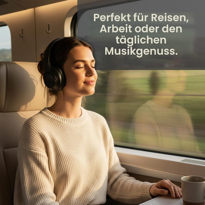 VolkanoX VXH200 Over-Ear Kopfhörer Kabellos Bluetooth 5.3 mit Active Noise Cancelling (ANC) – 60 Std