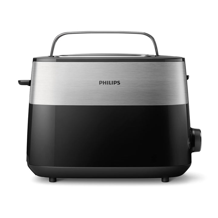 Philips Toaster – 2 Toastschlitze, 8 Stufen, Brötchenaufsatz, Auftaufunktion, Abschaltautomatik, sch