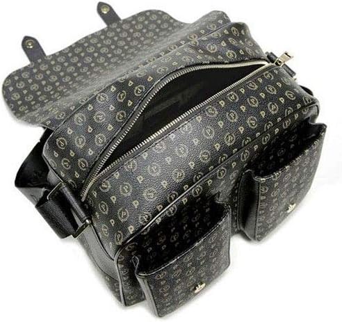 Pollini Damen-Schultertasche mit zwei Taschen aussen Linie Heritage 29x19x29 Einheitsgrösse Nero/Ner