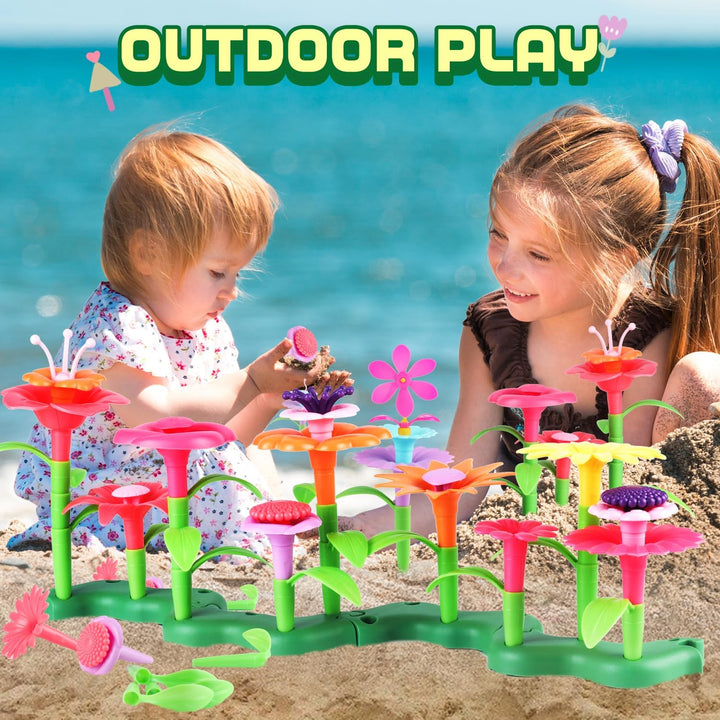 CENOVE Blumengarten Spielzeug für 3-6 Jährige Mädchen, DIY Bouquet Sets mit Aufbewahrungskiste, Kuns