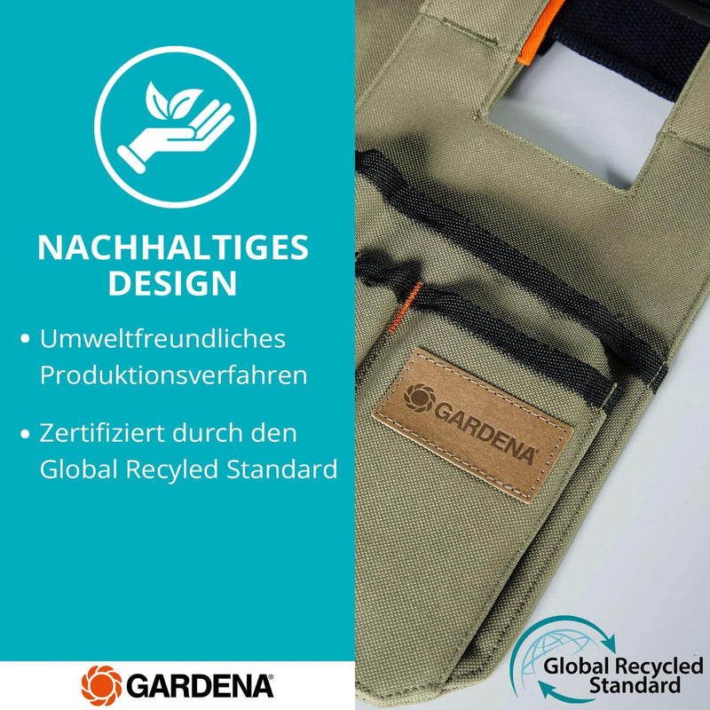 GARDENA Unisex Gartengürtel für Garten-Werkzeug I Unisex Werkzeuggürtel für Frauen & Männer I Garten