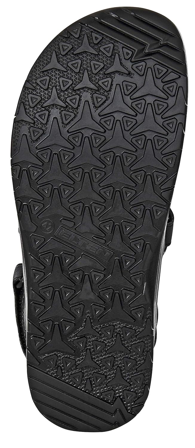 ELTEN Clog MICHEL black ESD SB, Herren, Textil, Stahlkappe, leicht, klassisch, Schwarz, Grösse: 47 4