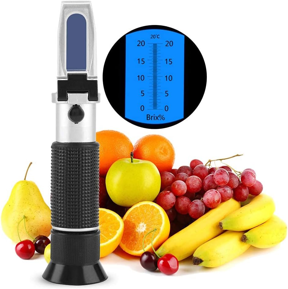 Brix Refraktometer Professionelles 0~20% Zuckergehalt messgerät Brix Scale Range Tester mit automati