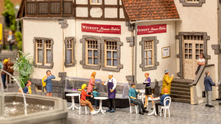 NOCH 16245 Figuren-Themenwelt Cafe, Mehrfarbig