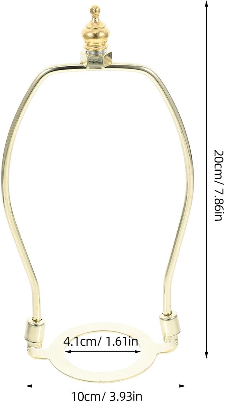 Amosfun Lampenschirmhalterung Aus Legierung Goldene Lampenharfe Montagehalter FüR Innenbeleuchtung L