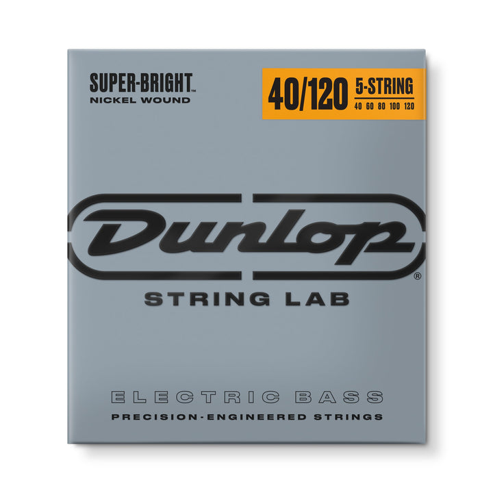 Jim Dunlop DBSBN40120 Superhelle Nickel-Basssaite Lt-5 / Kontrabass 40 - 120 Nickel Plated Steel, 40