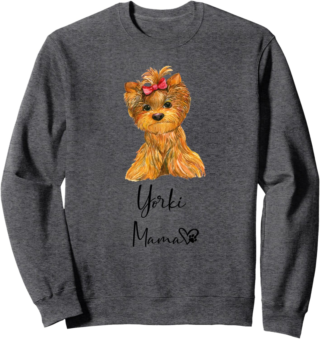 Yorki Mama Hundemama Yorkshire Hund Frauchen Geschenk Sweatshirt