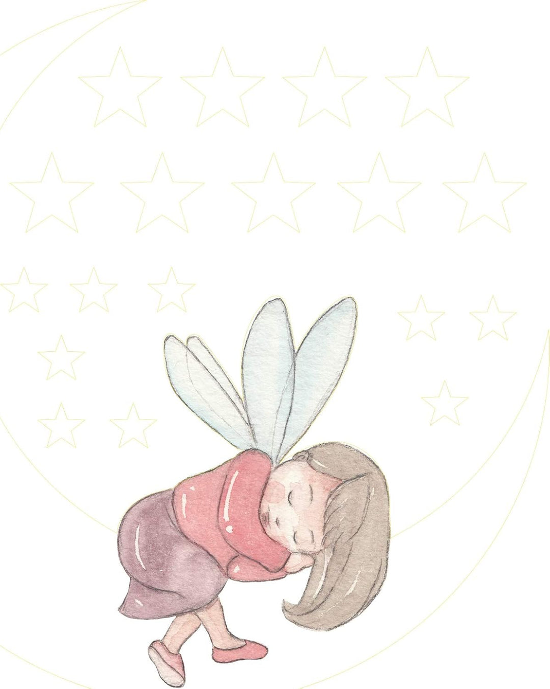 TinyFoxes Leuchtsticker Schlafende Fee (20 x 20 cm) - von Kristin Franke, 20 x 20 cm