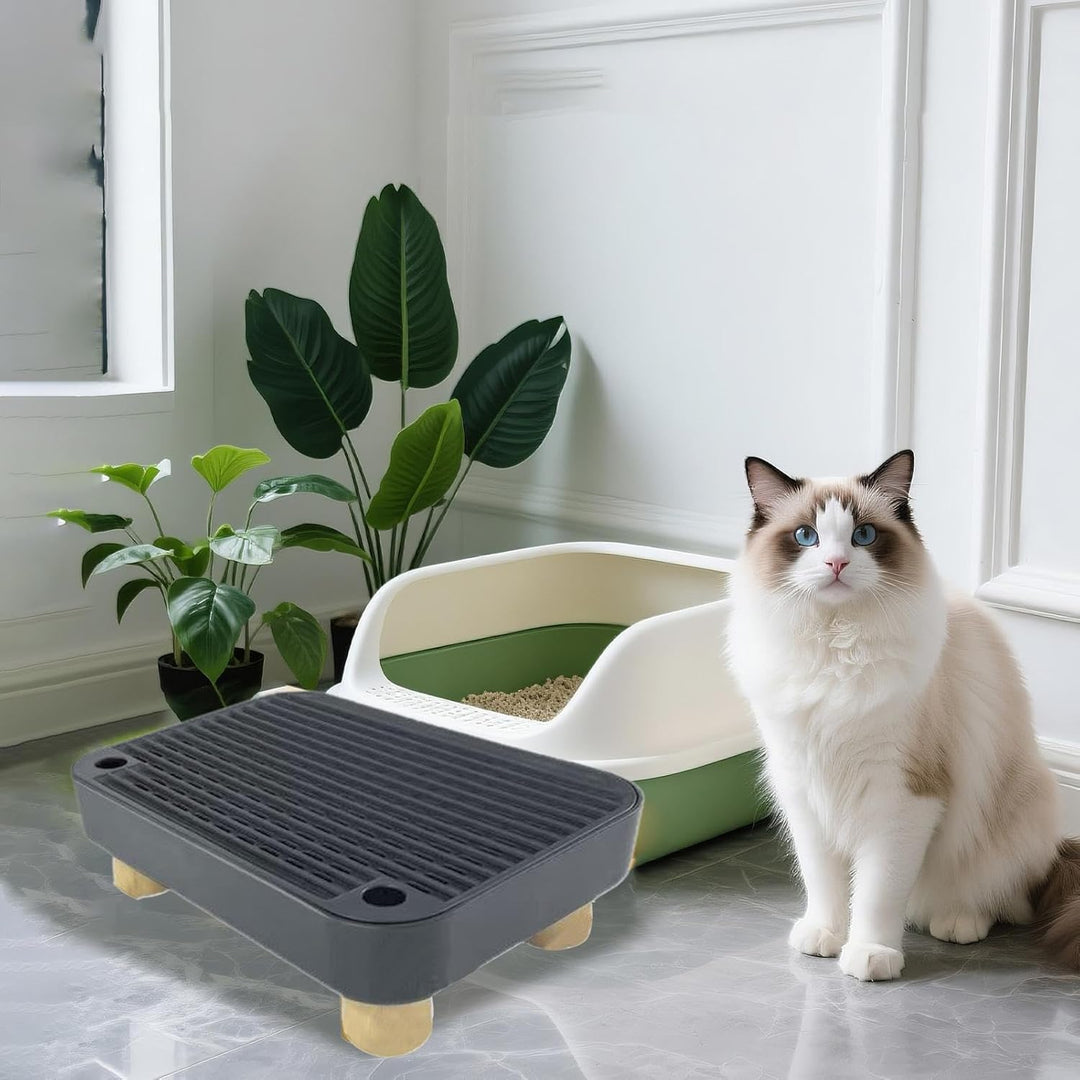 Katzenklo Stufe - Stufe Für Ältere Katzen Mit Filterfunktion | rutschfeste Kätzchen Katzenklo Matte