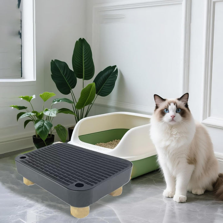 Katzenklo Stufe - Stufe Für Ältere Katzen Mit Filterfunktion | rutschfeste Kätzchen Katzenklo Matte