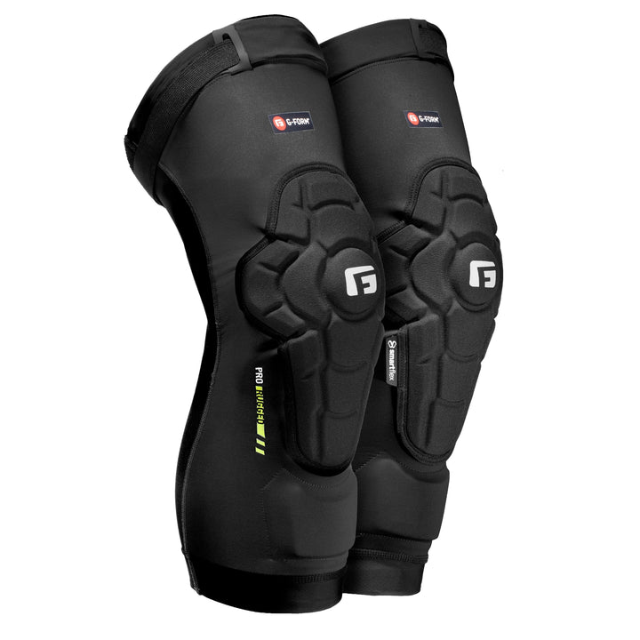 G-Form Pro Rugged 2 Knieschoner für Radsport, BMX, MTB, Downhill-Skateboard, Grösse S, Schwarz S Sch