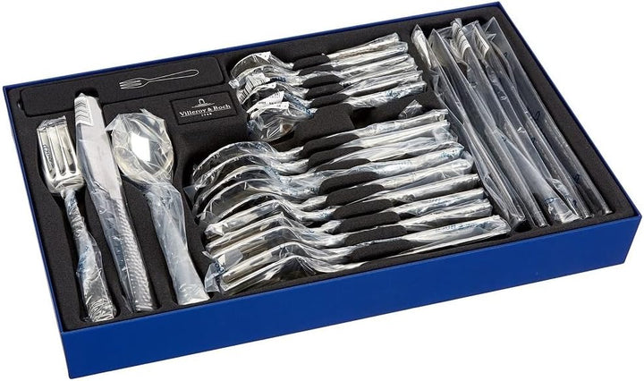 Villeroy und Boch Blacksmith Tafelbesteck für bis zu 6 Personen, 30-teilig, Edelstahl 30tlg. Metall,