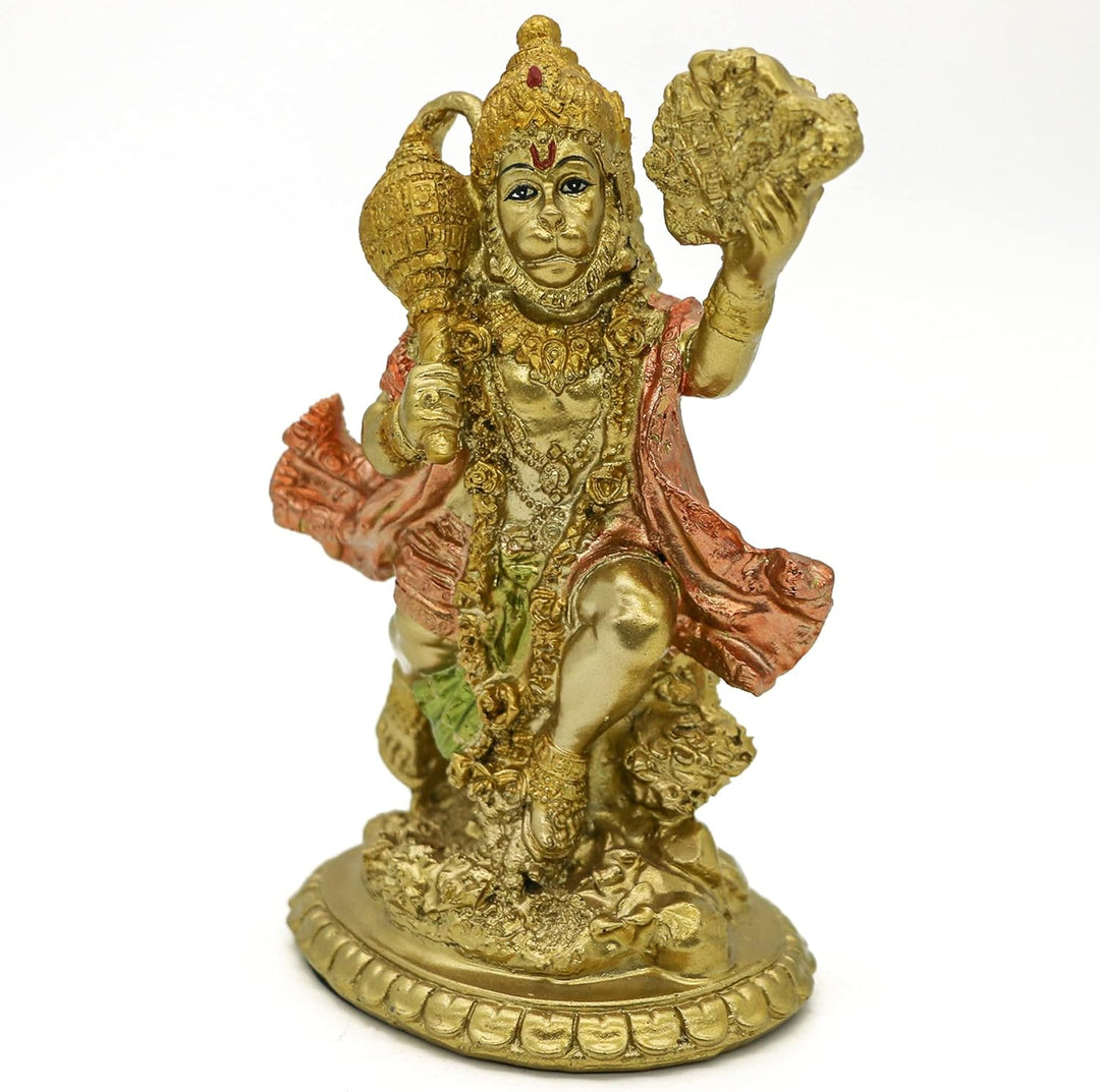 HinduGott fliegende HanumanStatue – kleine indische Idol Hanuman Murti Pooja Skulptur Indien Herrn F