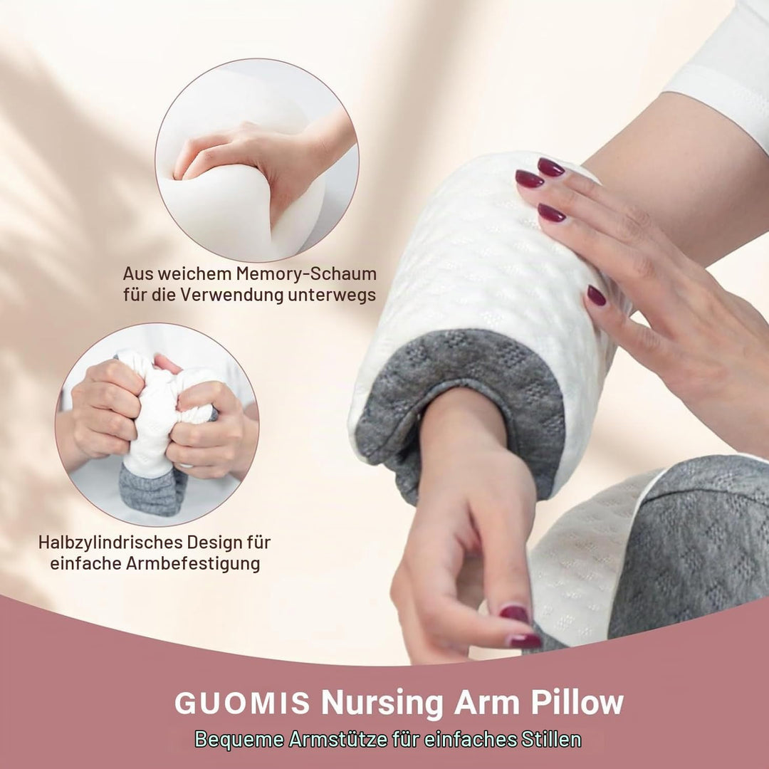 Breastfeeding Pillow,Stillkissen Gross,Nursing Pillow,Memory Foam Stillkissen, Abnehmbarer Kissenbez