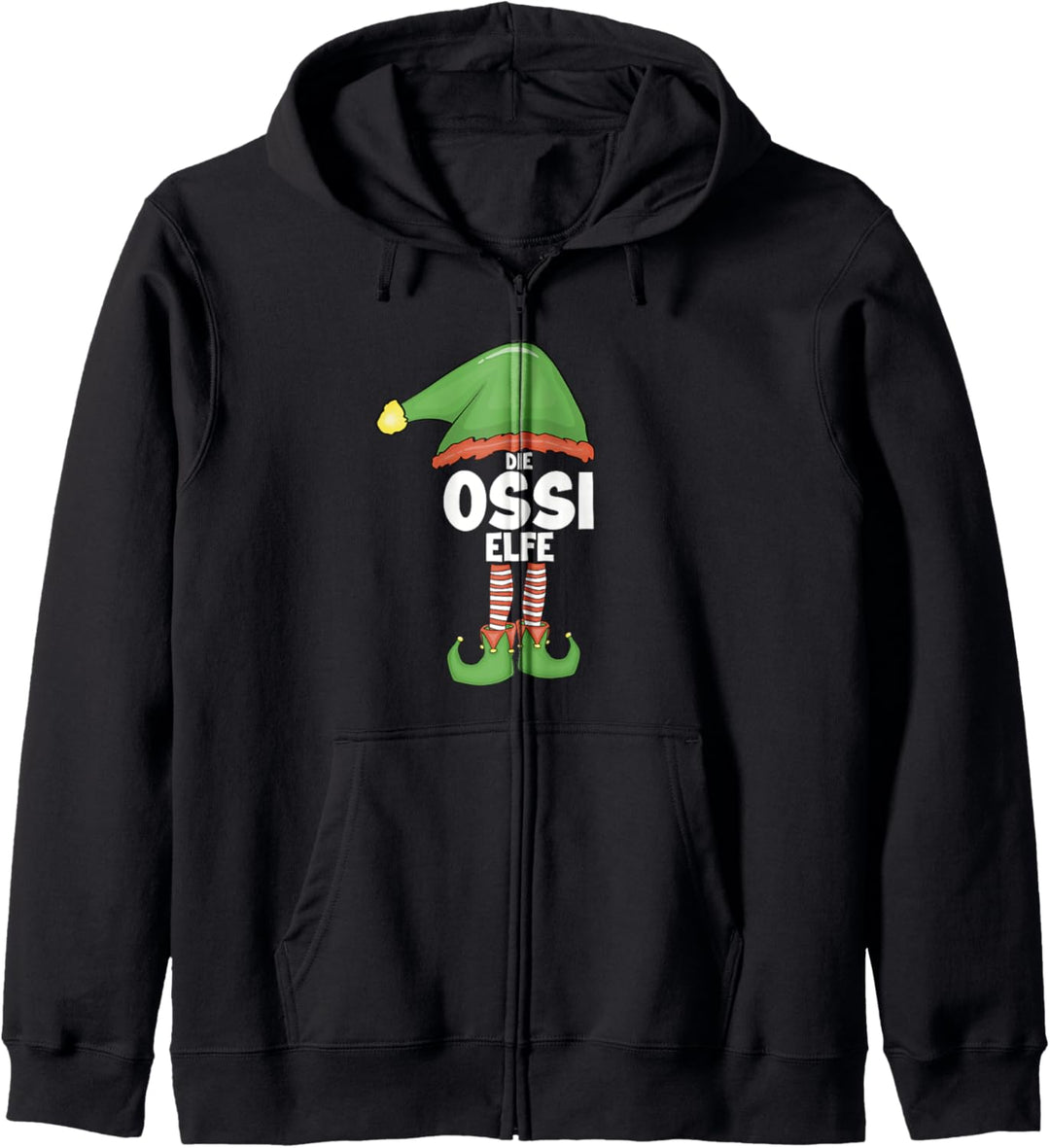 Weihnachtsoutfit Familie Xmas DDR Weihnachtsshirt Ossi Elfe Kapuzenjacke