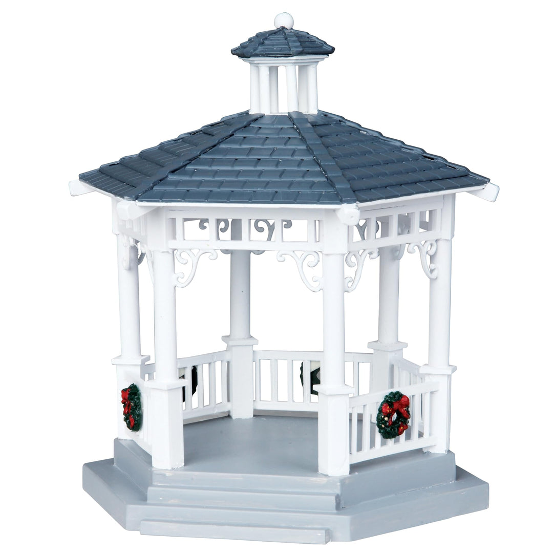 Lemax - "Gazebo with Decorations" - Pavillion - Zübehör für die eigene kleine Weihnachtswelt