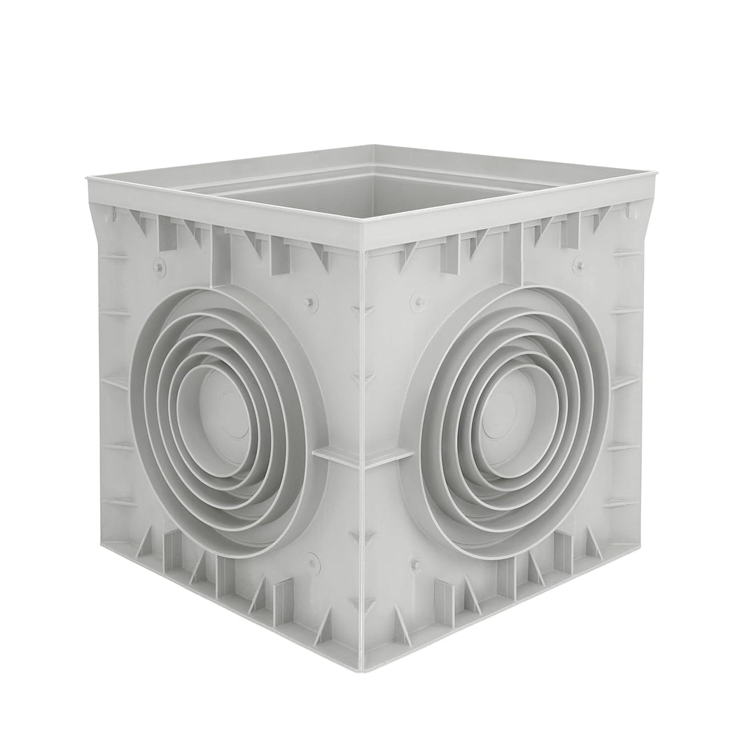 Revisionsschacht Kontrollschacht IP54 IK10 400x400x400mm mit Deckel Einlaufschacht Kanalschacht Hofa