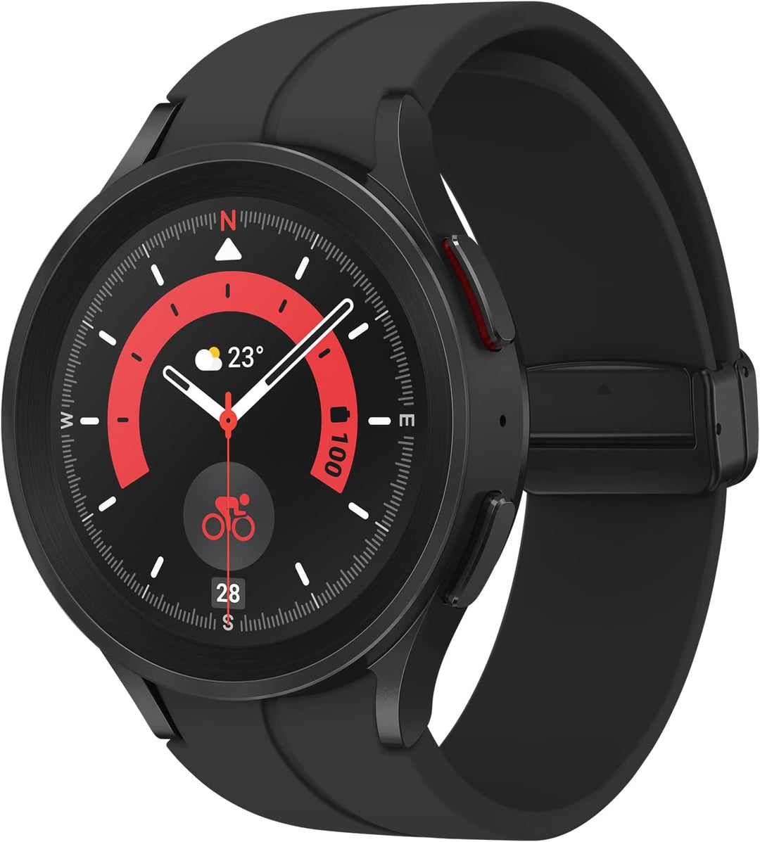 Samsung R920 Galaxy Watch5 Pro, 45mm, Schwarz Titan Black Titanium bluetooth, Black Titanium bluetoo