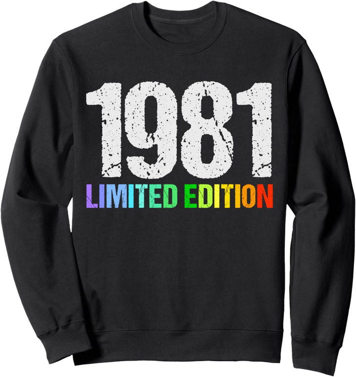 43. Geburtstag Mann Frau 43 Jahre 1981 Deko Lustig Geschenk Sweatshirt