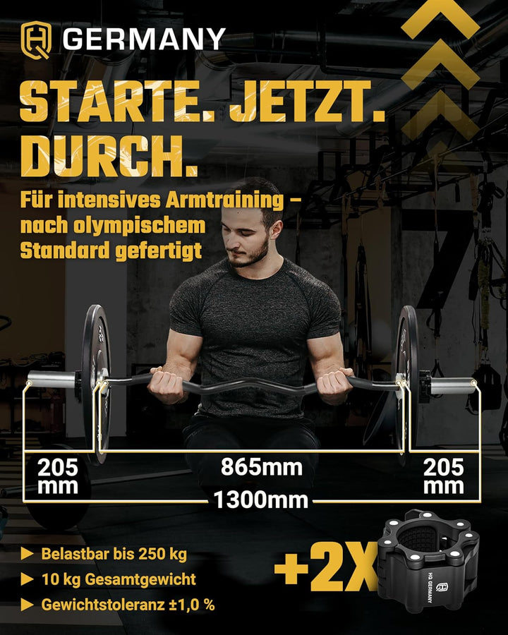 HQ Germany® Performance SZ Stange 50mm | 130cm, 10kg Stange +