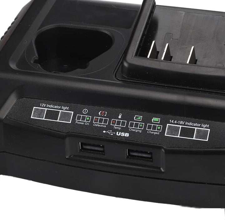 Dual Port Ladegerät für Bosch 10.8-18V Lithiumbatterien BAT411 BAT411A BAT412A BAT610G 2607336013 16
