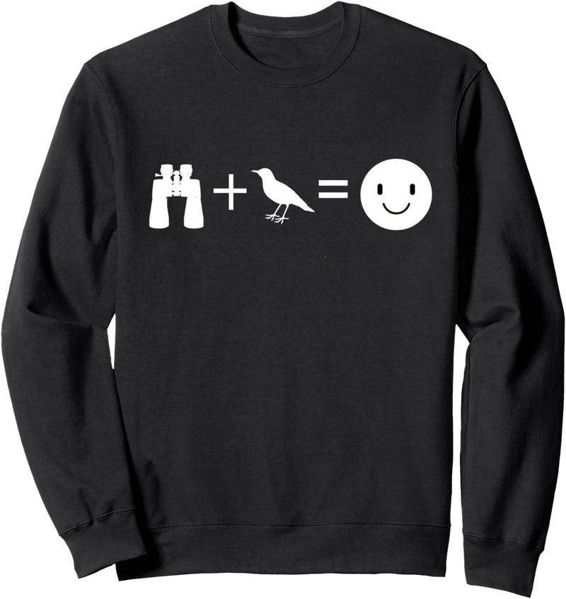 Birding Birdwatcher Gift Binoculars Bird Happy Face Sweatshirt