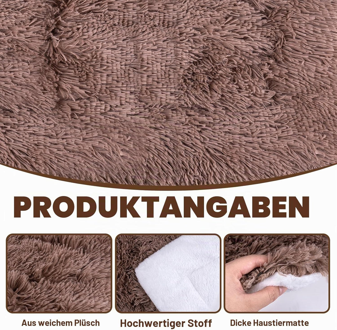 MICOOYO Kleintier-Bettmatte – Flauschiges Fleece-Kaninchenbett, Haustierunterlage für Kaninchen, Mee