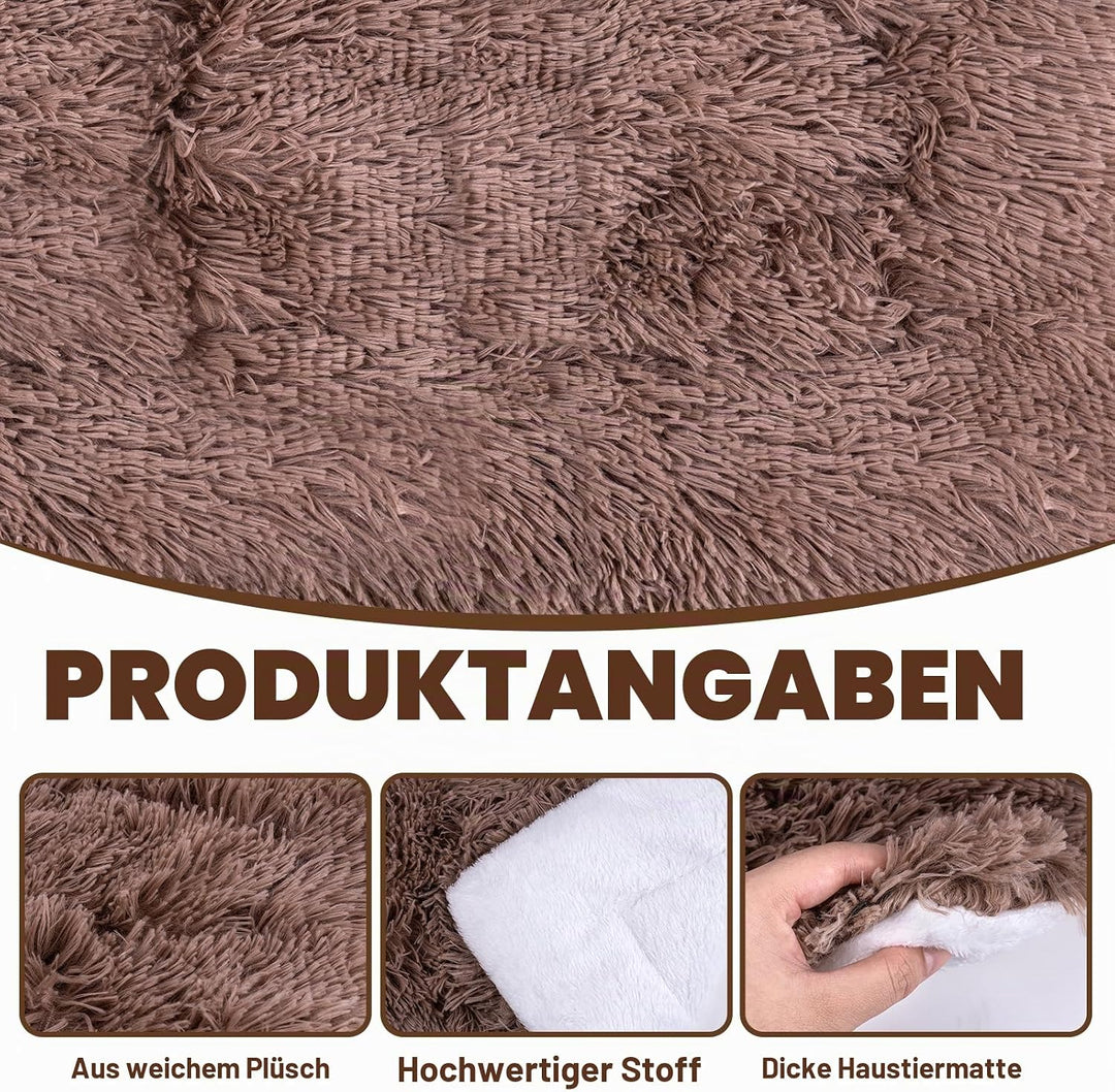 MICOOYO Kleintier-Bettmatte – Flauschiges Fleece-Kaninchenbett, Haustierunterlage für Kaninchen, Mee